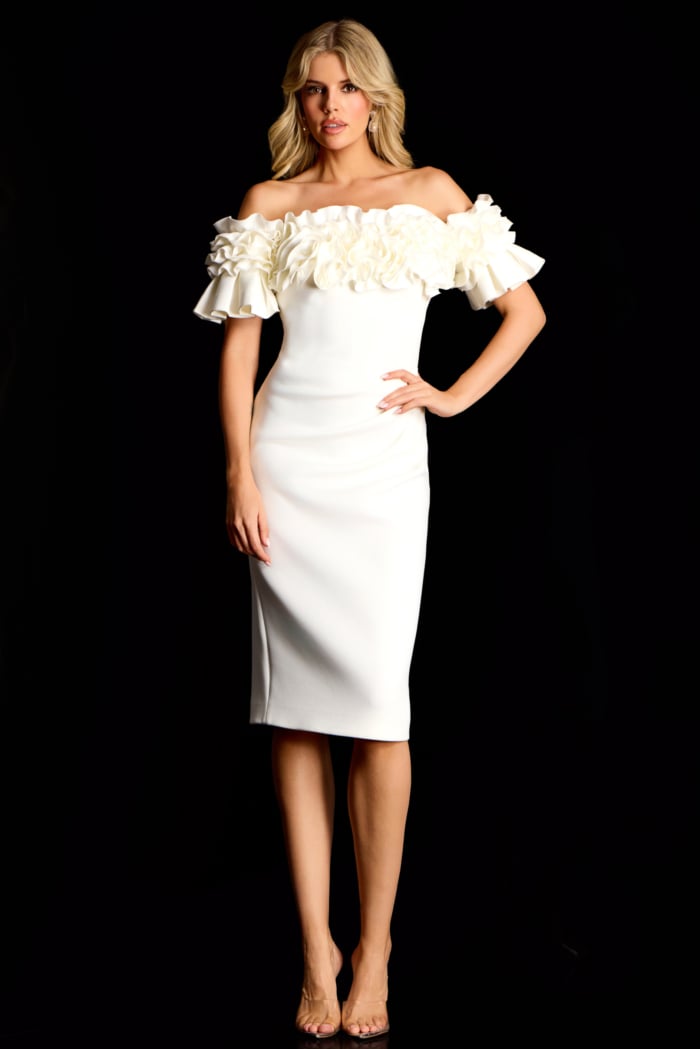 white off the shoulder dress 39752