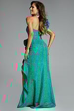 Model wearing Jovani dress 39851.