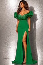 Modern Off the Shoulder Ruffled Gown 39984 - Image 4