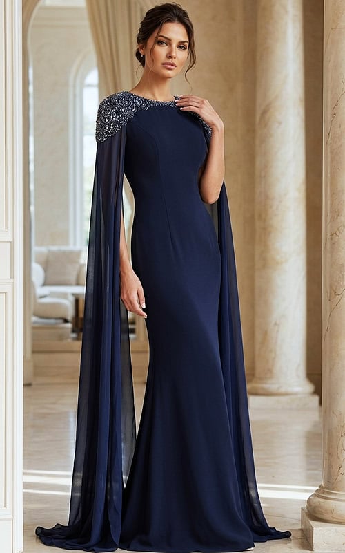 navy embellished fitted dress 40000