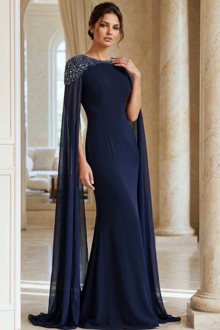 navy embellished fitted dress 40000