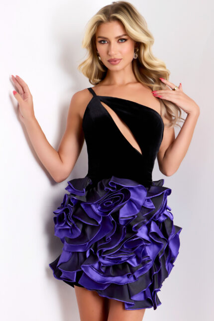 velvet short dress 40141