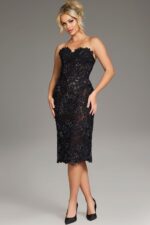 【MONOHA】Lace dress (black) HW3010 – A & M Enterprises Bridal