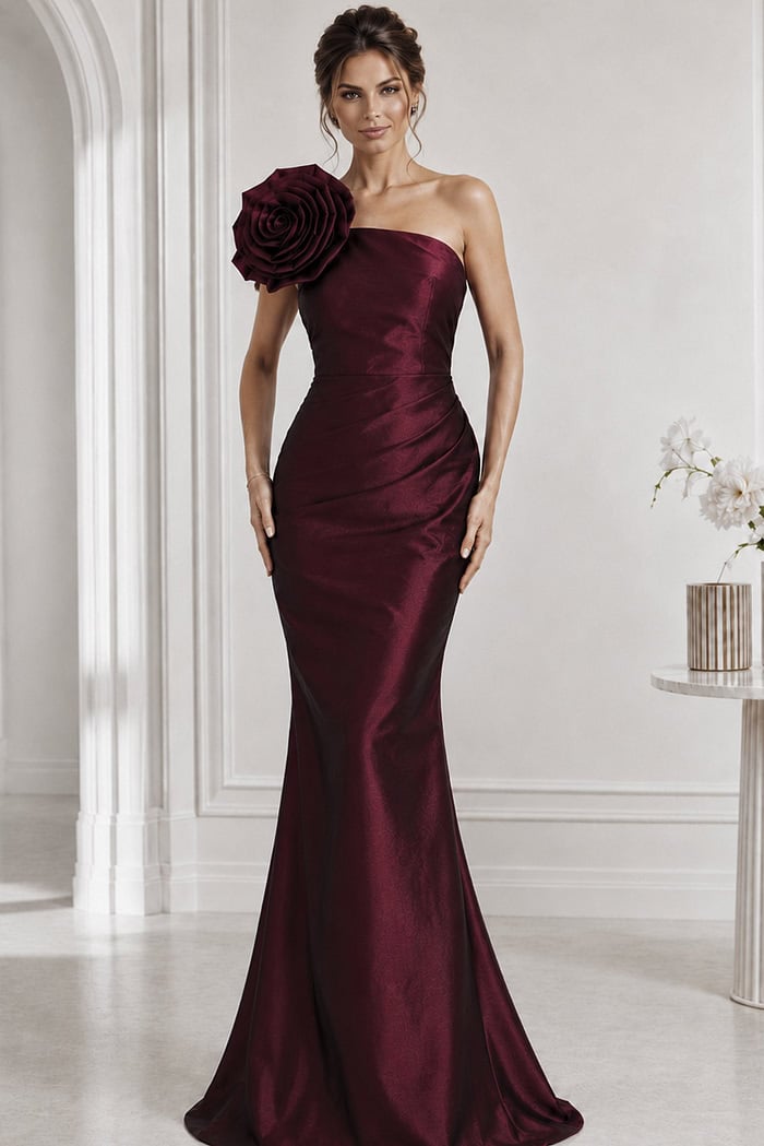 Jovani style 40206 in burgundy