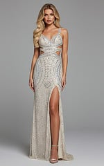 white cut out dress 40242