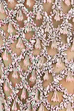 nude beaded fabric for style 40281