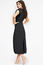 back of black midi dress 40300
