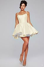 ivory fit and flare dress 40379