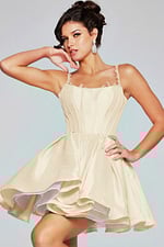 ivory fit and flare dress 40379