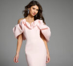 ジョヴァニ JOVANI ドレス ワンピース ロング オフショル タイト JOVANI ジョヴァニ ネイビーラッフルロングドレス | 結婚式