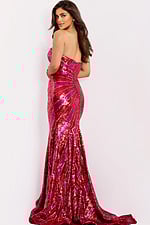 strapless mermaid sequin dress 40765