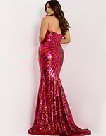 red embellished dress 40765