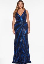 v neckline beaded dress 40766