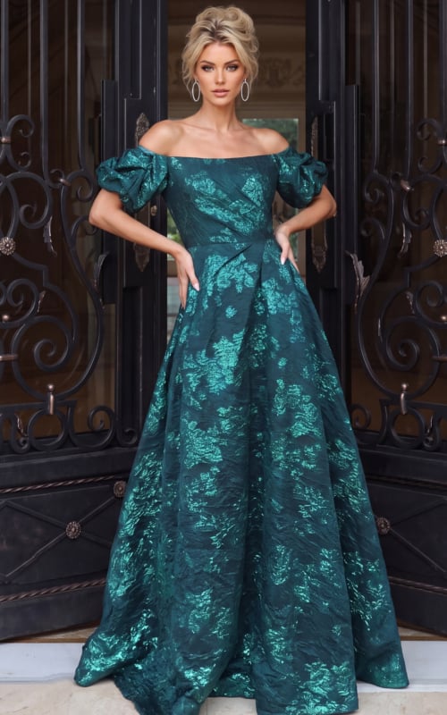 off the shoulder a line dress 40781