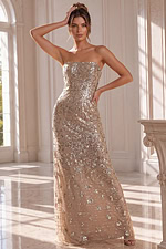 strapless cafe beaded dress 40887