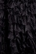 ruffled black fabric for style 40932