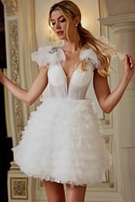 bridal shower short dress 41001