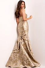 back view of mermaid floral dress 41131