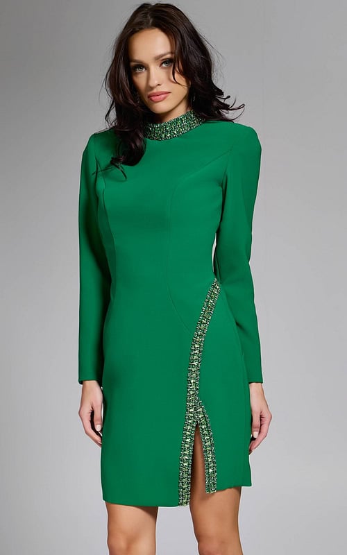 Model wearing Jovani dress 42008.
