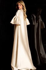 short sleeves beige cape 42159