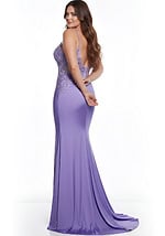 satin lilac dress 42221 