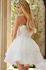 fit and flare teired skirt short dress 42340