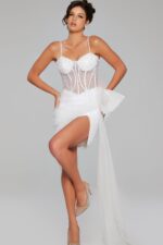 ONEPEACE バッカン　Dress White Embellished Corset Dress 42368 | Jovani