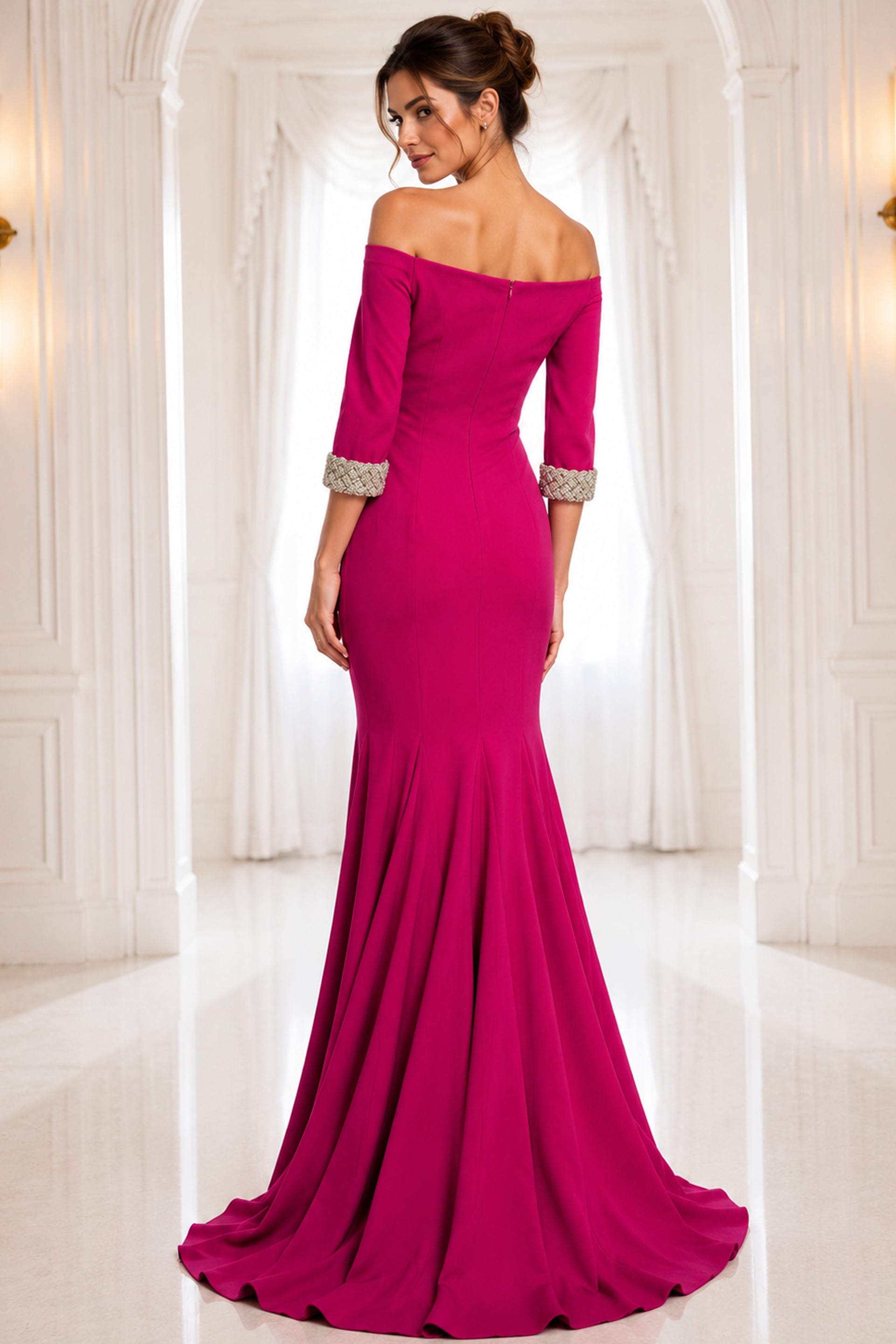 2 piece off shoulder dress Modest Blue Two Piece A Line Floor Length Off Shoulder Princess Long Prom Dresses