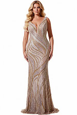 beaded cafe dress 42336
