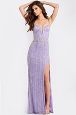 purple beaded dress 42541