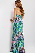 Spaghetti Strap Multicolor Dress