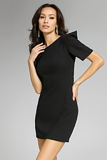 high neck fitted black dress 42745