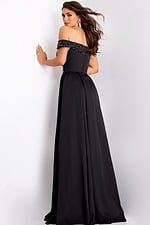 back of the black evening dress 42849