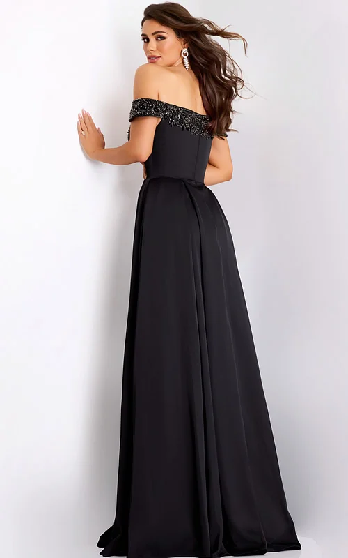 back of the black evening dress 42849
