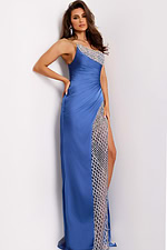 beaded satin dress 42850