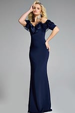 Model wearing Jovani dress 42966.