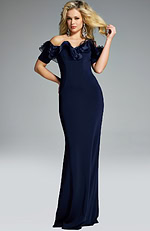 Model wearing Jovani dress 42966.