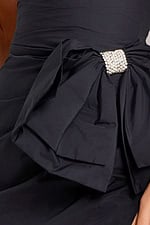 black fabric with beaded bow for style 42990