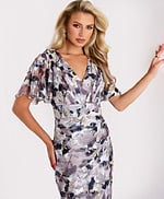 Model wearing Jovani dress 43046.