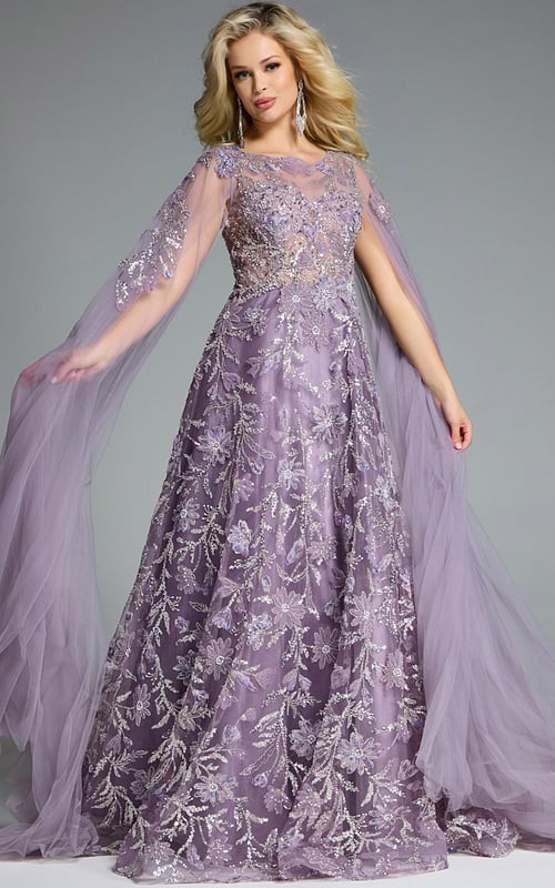 Model wearing Jovani dress 43312.