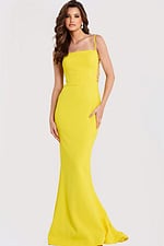 Fitted Spaghetti Strap Prom Dress