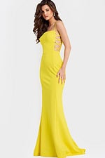 Sleek Fitted Prom Dress With Open Sides
