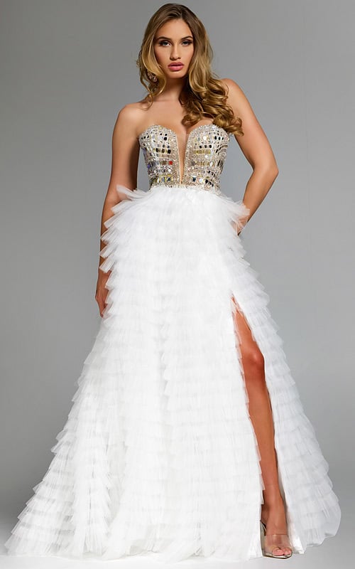 embellished a line dress 43412