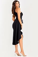 short black and white ruffled dress 43425