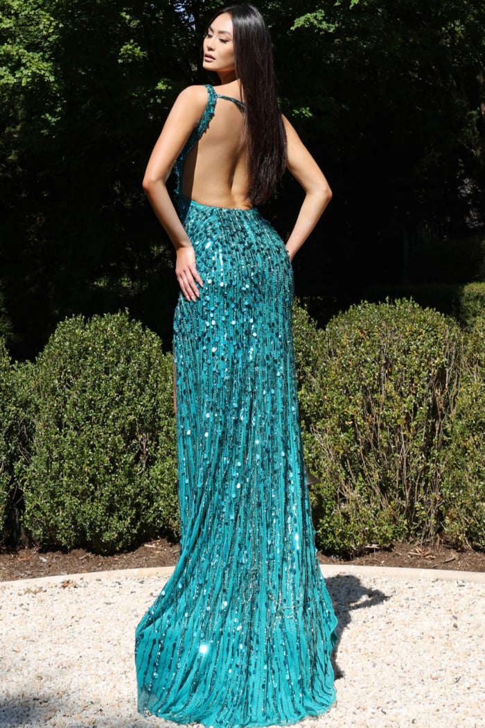 backless beaded dress 43623