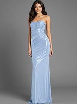 Shimmering fitted formal dress 43651