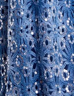 Halter Neck Floral Lace Gown with Sequin Embellishments 43678 - Image 3