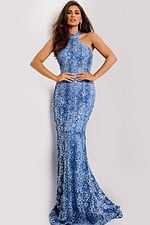 Model wearing Jovani dress 43678.