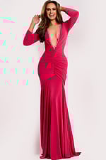 Model wearing Jovani dress 43701.