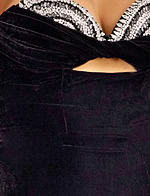 beaded velvet fabric for style 43703